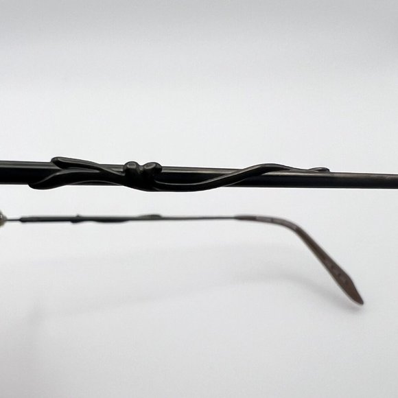 Cote D’Azur Miranda Oval Horn Full Eyeglass Frames Metal Plastic Brown 51-16-135 - Picture 6 of 12